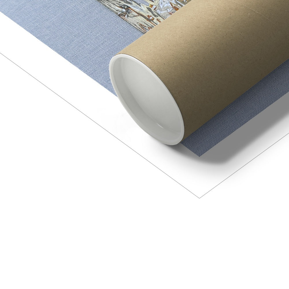 PRINT. Star Embossed Whiskey Tumbler Hahnemühle German Etching Print